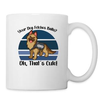 Police Cop Officer Police Office - Mug - white - Right