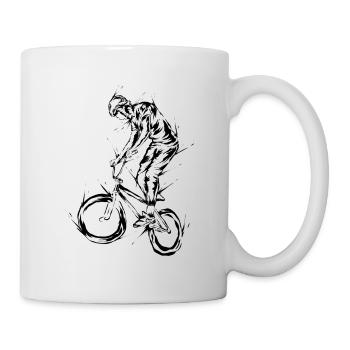 Le BMX - Mug blanc - blanc - Droite