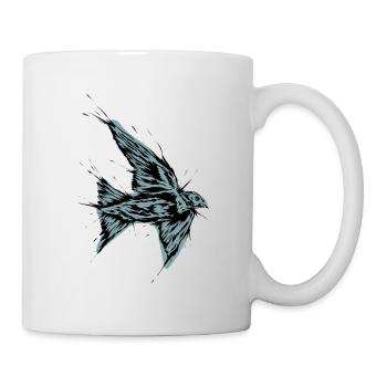 Hirondelle d’oiseau - Mug blanc - blanc - Droite