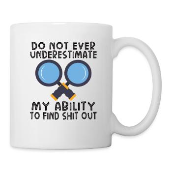 True Crime Murder Spy Crime Intérêt Idée cadeau - Mug blanc - blanc - Droite