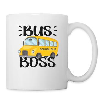 Schulbusfahrer Sei Nett Zum Schulbusfahrer - Tasse - Weiß - Rechts