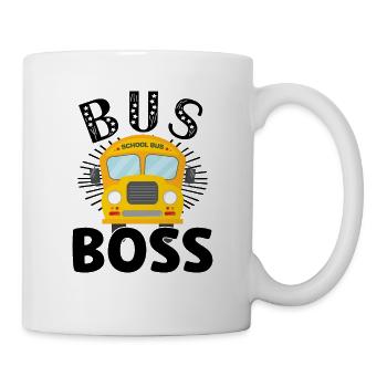 Schulbusfahrer Sei Nett Zum Schulbusfahrer - Tasse - Weiß - Rechts