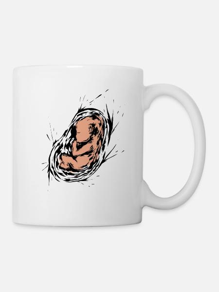 Grossesse Bébé Embryon - Mug blanc - blanc