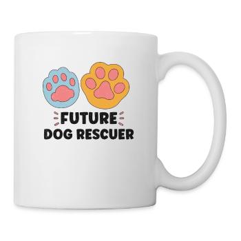 SAUVETAGE DE CHIEN DROITS DES ANIMAUX SAUVETAGE ADOPTION DE CHIENS DE SAUVETAGE - Mug blanc - blanc - Droite