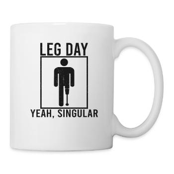 Handicapped Wheelchair Cyborg Leg Arm Amputee - Mug - white - Right