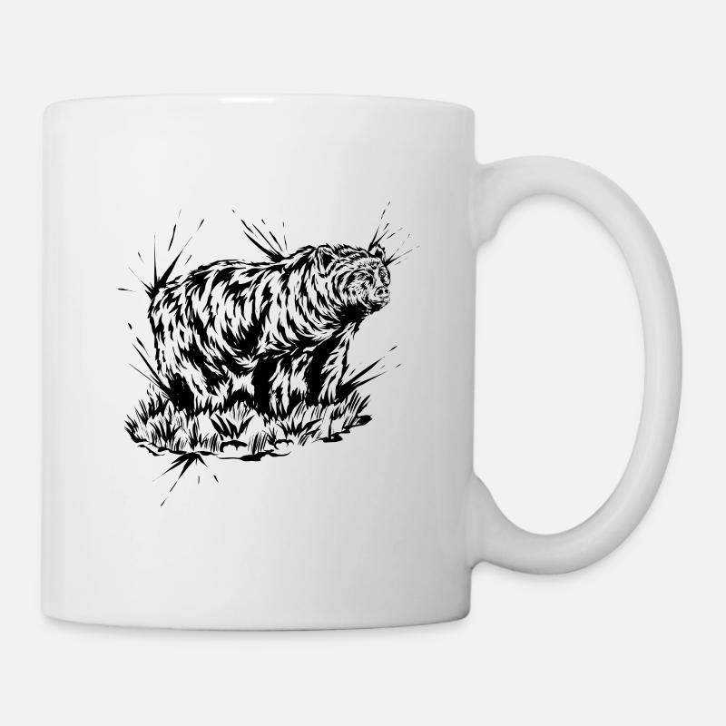 Grizzly Bear - Mug - white