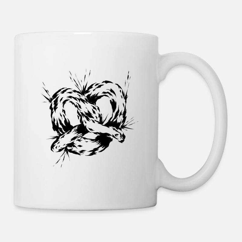 Brezel - Tasse - Weiß