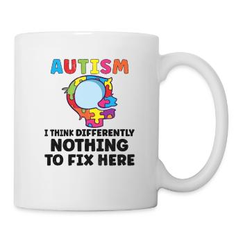 Autism Awareness Autism Disease Autistic Gift - Tasse - Weiß - Rechts