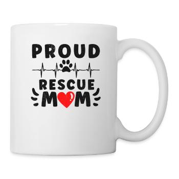 DOG RESCUE ANIMAL RIGHTS RESCUE DOG ADOPTION - Tasse - Weiß - Rechts