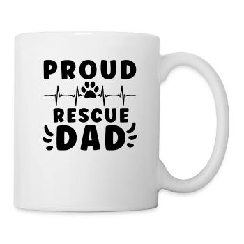 DOG RESCUE ANIMAL RIGHTS RESCUE DOG ADOPTION - Tasse - Weiß - Rechts