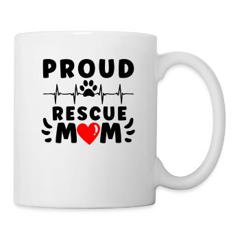 DOG RESCUE ANIMAL RIGHTS RESCUE DOG ADOPTION - Tasse - Weiß - Rechts