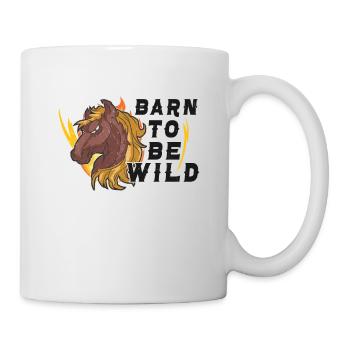 Horse Dressage Horseback-Riding Horse Girl Barn - Tasse - Weiß - Rechts