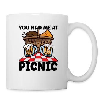 Picnic Lover Pique-Panier de nourriture Date de pique- - Mug blanc - blanc - Droite