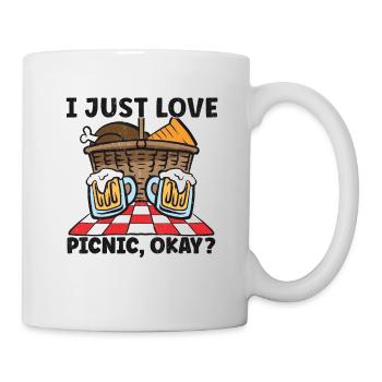 Picnic Lover Pique-Panier de nourriture Date de pique- - Mug blanc - blanc - Droite