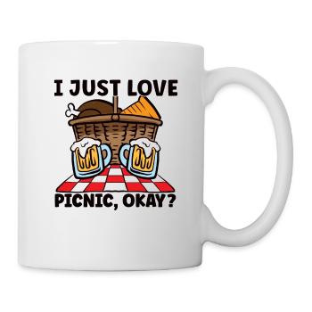 Picnic Lover Picnic Food Basket Picnic Date - Mug - white - Right