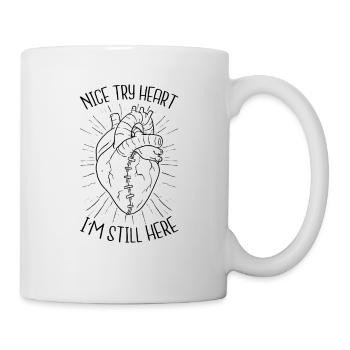 Chirurgie de crise cardiaque Chirurgie à cœur ouvert - Mug blanc - blanc - Droite