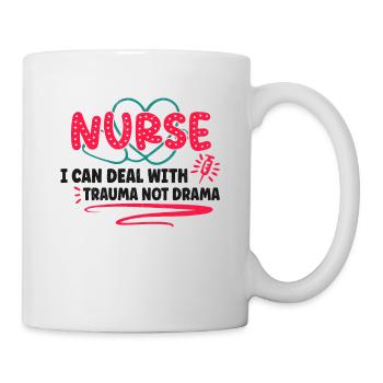 Krankenschwester Krankenpflege Klinik Sanitäter - Tasse - Weiß - Rechts