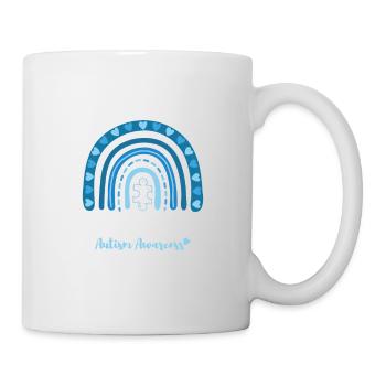Autismus Autism Awareness Wear Blue Support Shirt - Mug - white - Right