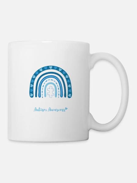 Autismus Autism Awareness Wear Blue Support Shirt - Tasse - Weiß