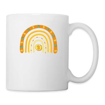 Crypto My Retirement Plan Chemise arc-en-ciel bohème - Mug blanc - blanc - Droite