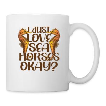 Funny Seahorse Mermaid Fish Water Ocean - Mug - white - Right
