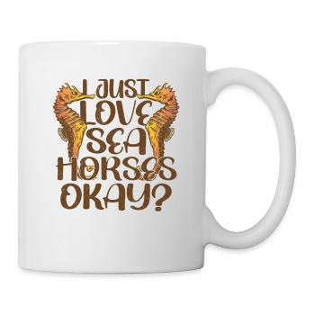 Funny Seahorse Mermaid Fish Water Ocean - Mug - white - Right