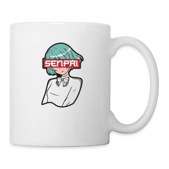 Un fan d’anime présente un cosplay de dessin animé japonais - Mug blanc - blanc - Droite
