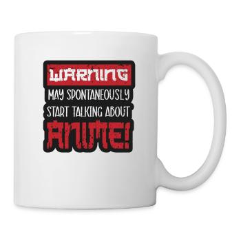 Un fan d’anime présente un cosplay de dessin animé japonais - Mug blanc - blanc - Droite