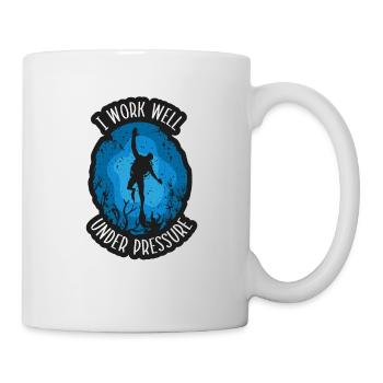Schwimmer Präsent Wassersport Schwimmen Tauchen - Tasse - Weiß - Rechts