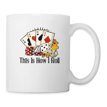 Poker Casino Poker Player Gambling Roulette Gift - Mug - white - Right