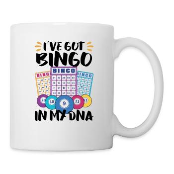 Bingo Card Game Grandma Bingo Player Bingo Cards - Mug - white - Right