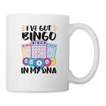 Bingo Card Game Grandma Bingo Player Bingo Cards - Mug - white - Right