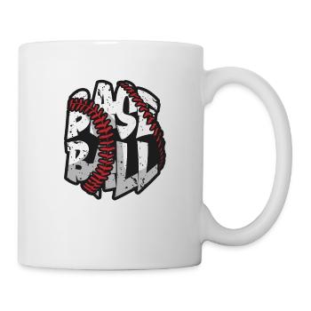 Baseball Präsent Homerun Baseballspieler Athlet - Tasse - Weiß - Rechts