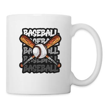Baseball Präsent Homerun Baseballspieler Athlet - Tasse - Weiß - Rechts