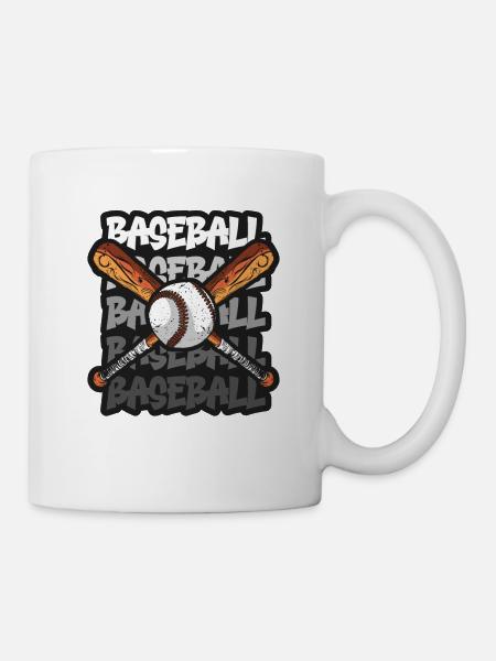 Baseball présent home run joueur de baseball athlète - Mug blanc - blanc