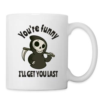 Drôle Grim Reaper Squelette Costume d’Halloween - Mug blanc - blanc - Droite