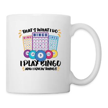 Bingo Card Game Grandma Bingo Player Bingo Cards - Tasse - Weiß - Rechts