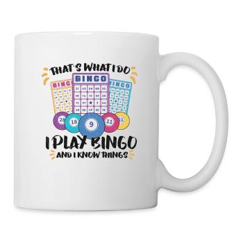 Bingo Card Game Grandma Bingo Player Bingo Cards - Tasse - Weiß - Rechts