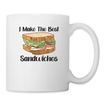 Sandwich Lover Picknick Food Lover Breakfast Gift - Tasse - Weiß - Rechts