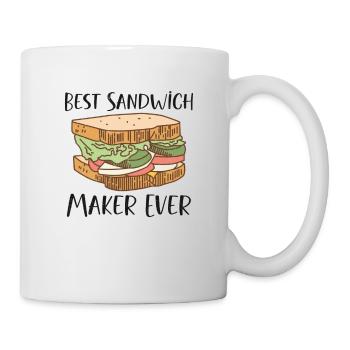 Sandwich Lover Picknick Food Lover Breakfast Gift - Tasse - Weiß - Rechts