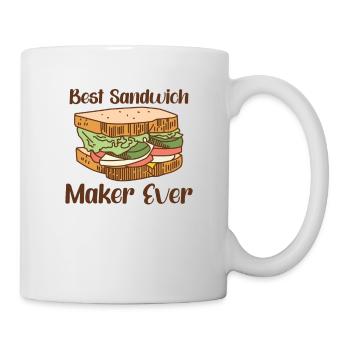 Sandwich Lover Picknick Food Lover Breakfast Gift - Tasse - Weiß - Rechts