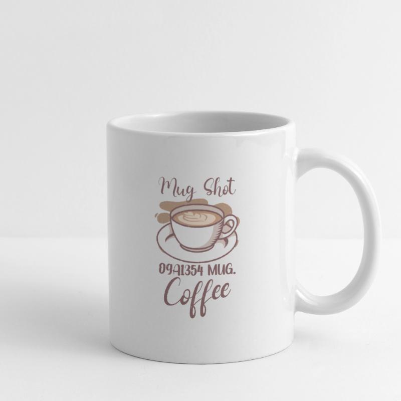 Amateur de café Molécule de caféine Java Latte Espresso Mug blanc