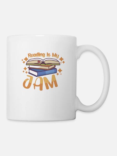 Lecteur de livre Lecture Littérature Rat de bibliothèque Idée cadeau - Mug blanc - blanc