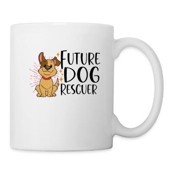 SAUVETAGE DE CHIEN DROITS DES ANIMAUX SAUVETAGE ADOPTION DE CHIENS DE SAUVETAGE - Mug blanc - blanc - Droite