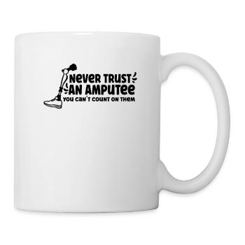 Handicapped Wheelchair Cyborg Leg Arm Amputee - Mug - white - Right