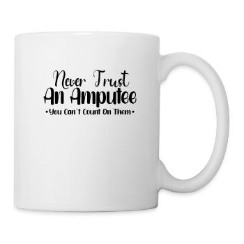 Handicapped Wheelchair Cyborg Leg Arm Amputee - Mug - white - Right