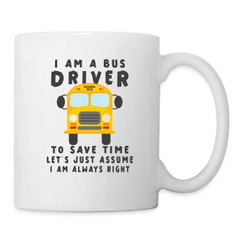 Funny School Bus Driver Appreciation anniversary - Tasse - Weiß - Rechts