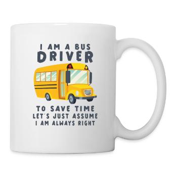 Funny School Bus Driver Appreciation anniversary - Tasse - Weiß - Rechts