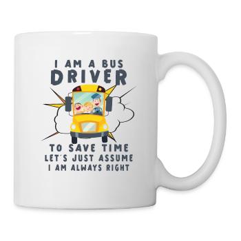 Funny School Bus Driver Appreciation anniversary - Tasse - Weiß - Rechts