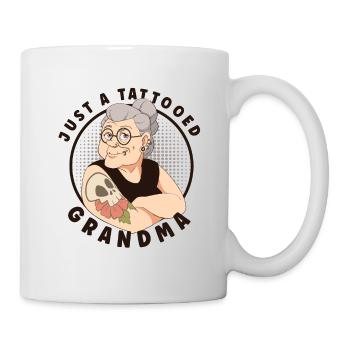 TATTOED GRANDMA TATTOO ARTIST INKING TATTOOS - Mug - white - Right
